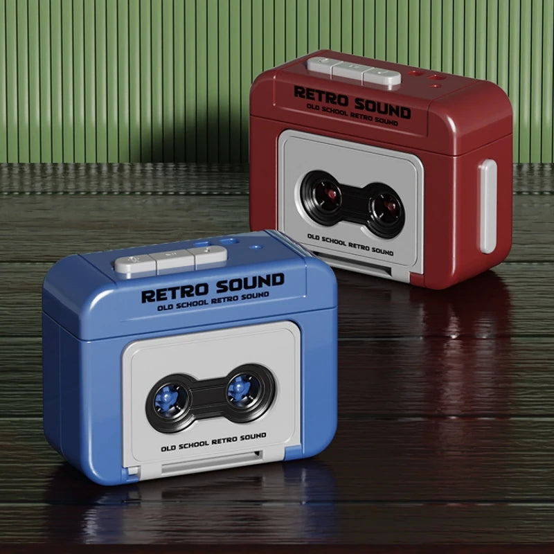 Retro Cassette Style Mini Voice Recorder Keychain