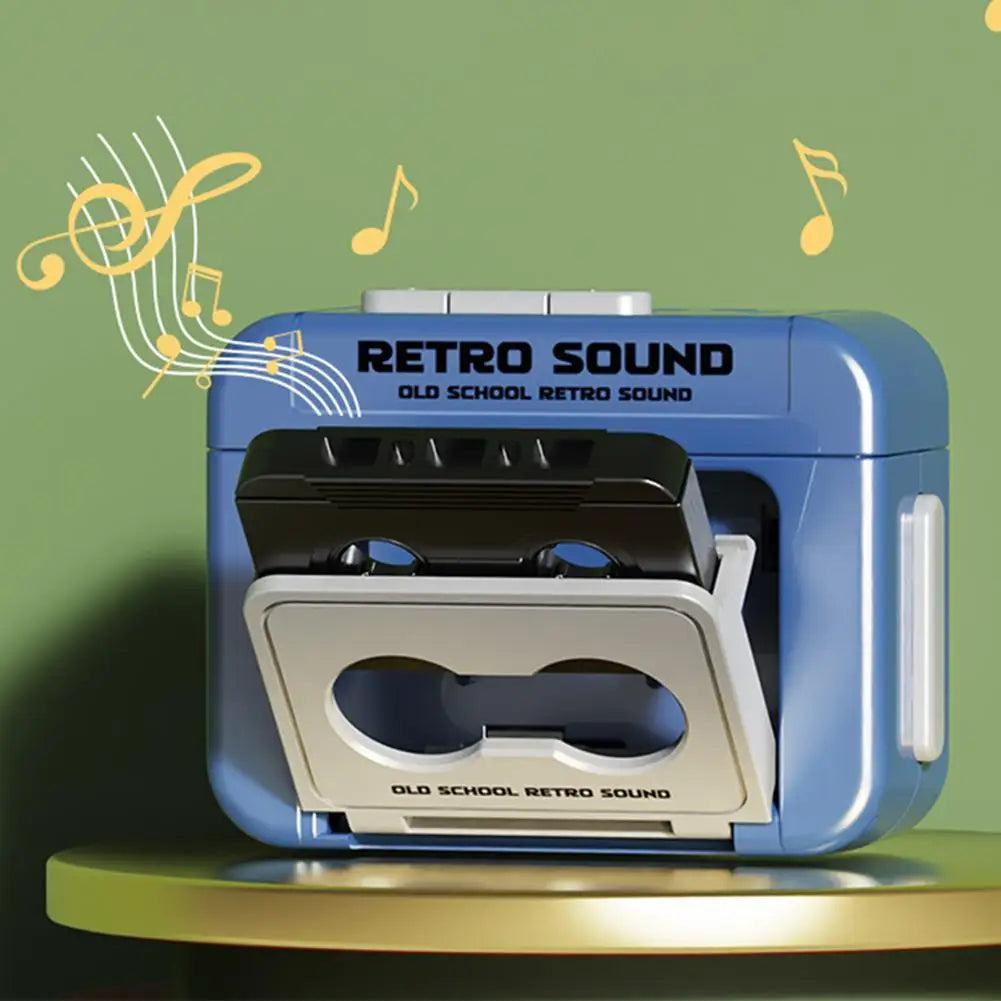 Retro Cassette Style Mini Voice Recorder Keychain