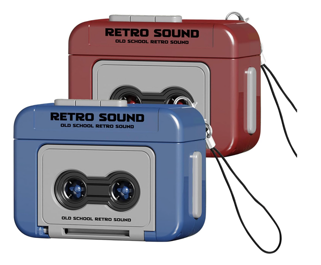 Retro Cassette Style Mini Voice Recorder Keychain